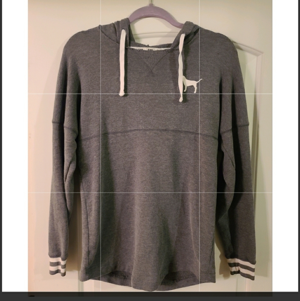 Pink Victoria's Secret Hooded Shirt